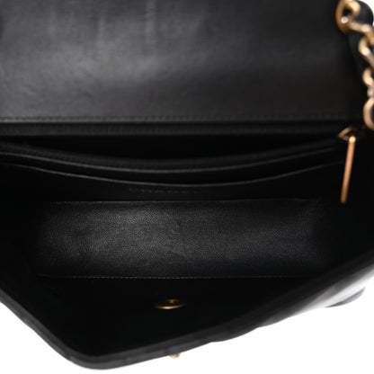 Chanel Lambskin Chevron Quilted Mini Rectangular Flap Black 5 of 11