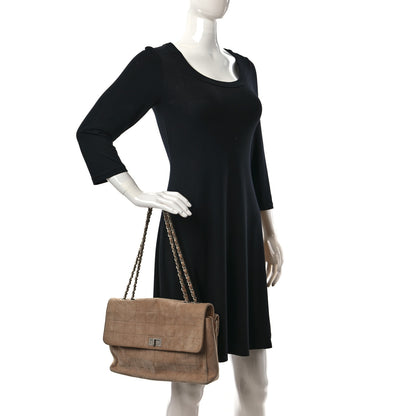Chanel Suede Chocolate Bar Mademoiselle Flap Beige 2 of 14