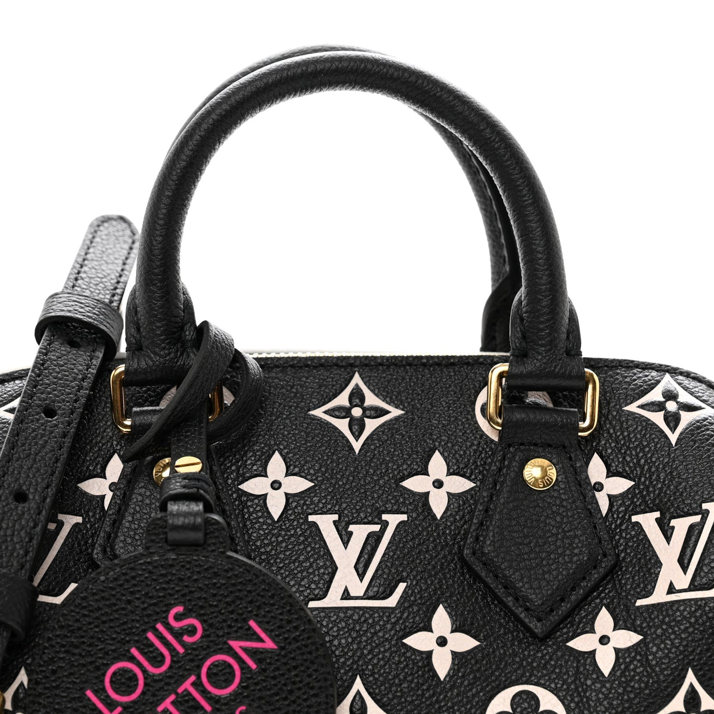Empreinte Monogram Spring in the City Speedy Bandouliere 20 Black White Pink