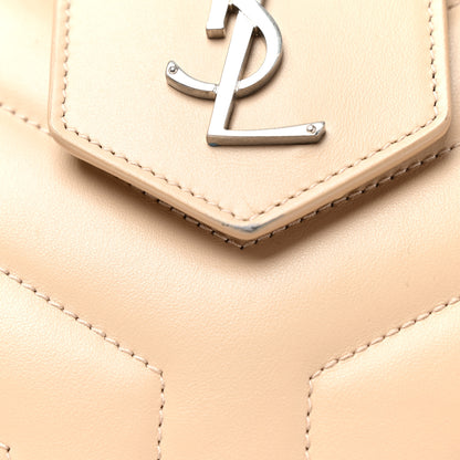Saint Laurent Calfskin Y Quilted Monogram Large Loulou Shopper Nude Powder 14 of 14