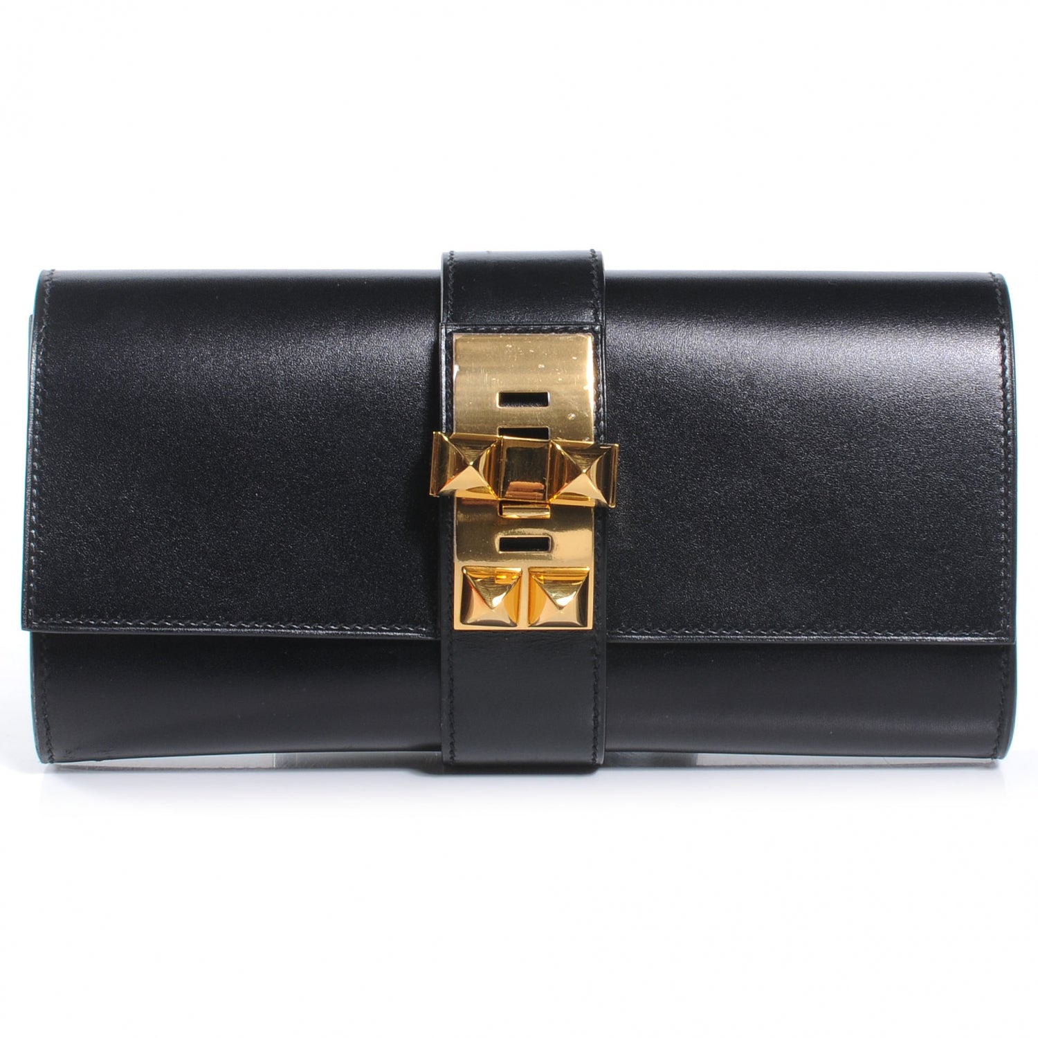 Hermes Box Medor 23 Clutch Black 1 of 8