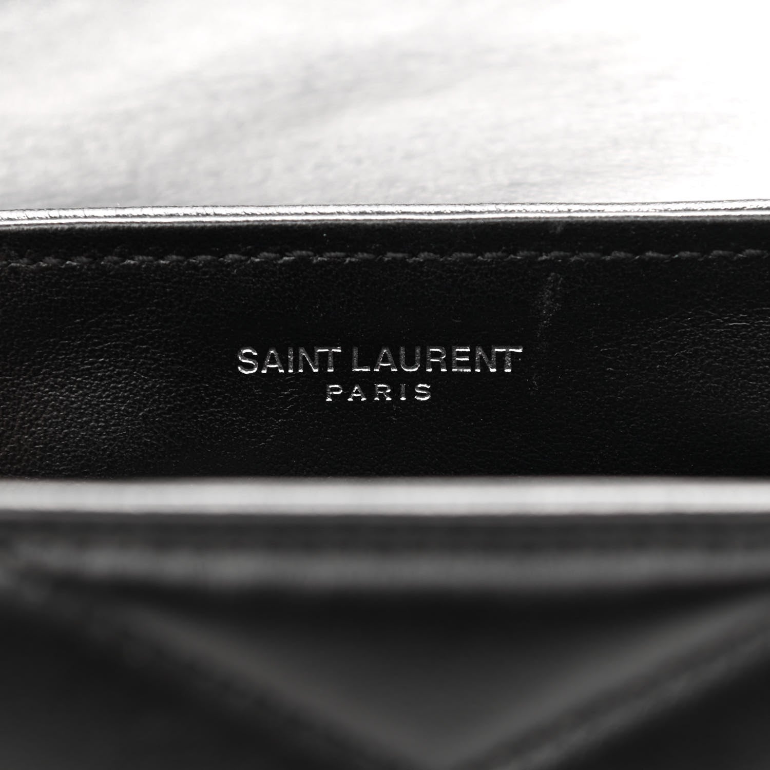 Saint Laurent Calfskin Y Quilted Monogram Toy Loulou Crossbody Bag Black 6 of 12