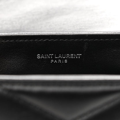 Saint Laurent Calfskin Y Quilted Monogram Toy Loulou Crossbody Bag Black 6 of 12