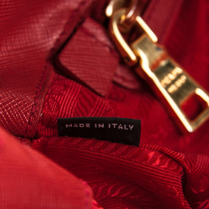 Prada Saffiano Large Galleria Double Zip Tote Fuoco 6 of 7