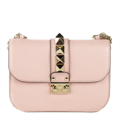 Valentino Garavani Vitello Small Glam Lock Rockstud Flap Water Rose 1 of 8