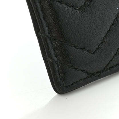 Gucci Calfskin Matelasse GG Marmont Card Holder Black 9 of 9