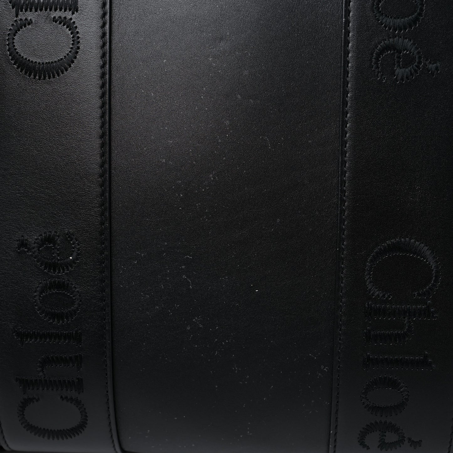 Calfskin Medium Woody Tote Black