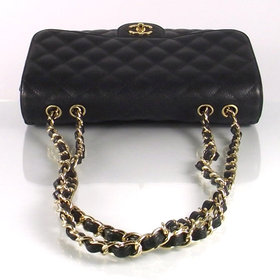 Chanel Caviar Jumbo Double Flap Black 4 of 9