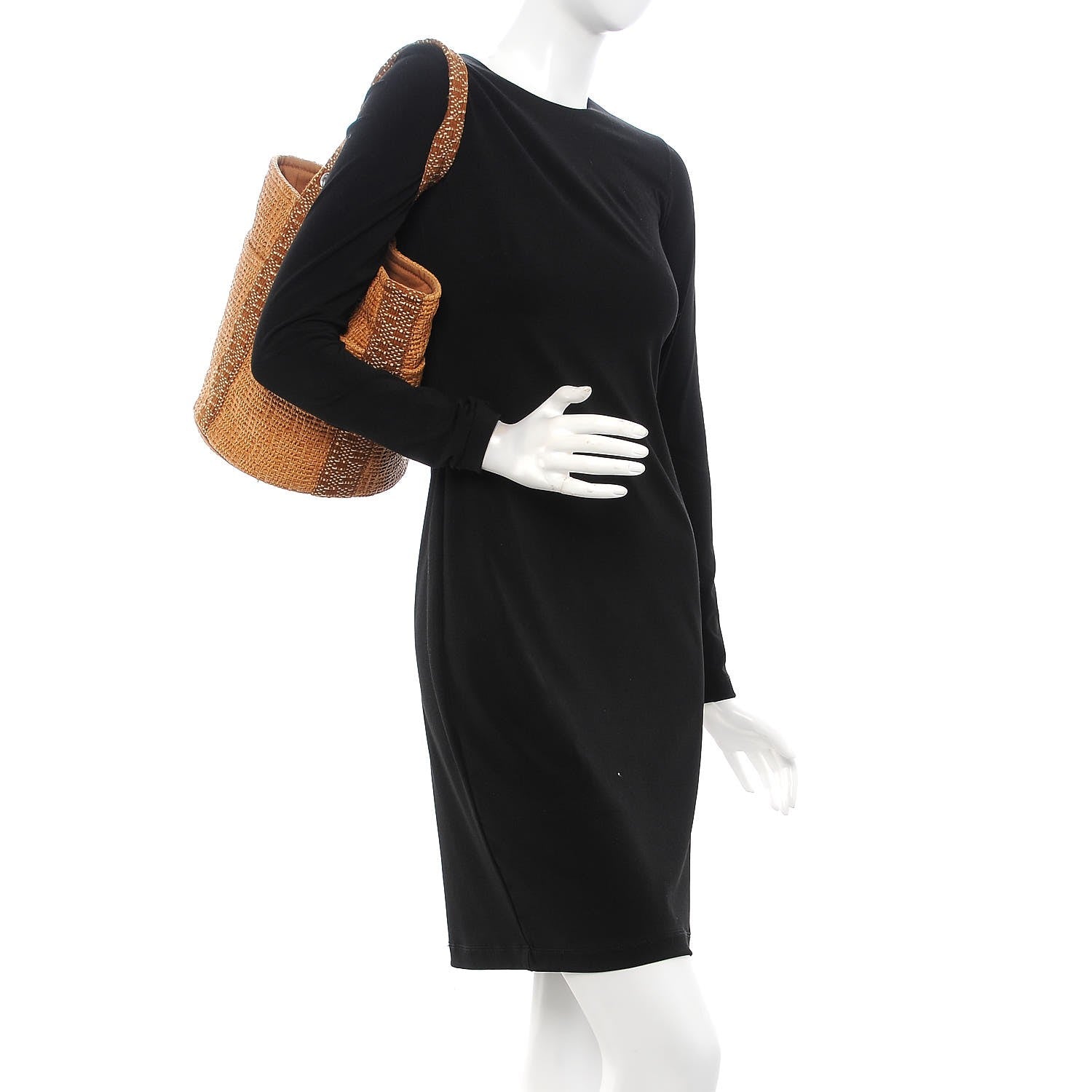 Hermes Straw Saxo Tote 2 of 9
