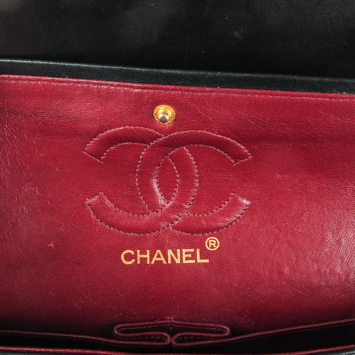Chanel Lambskin Quilted Small Double Flap Black 7 of 8