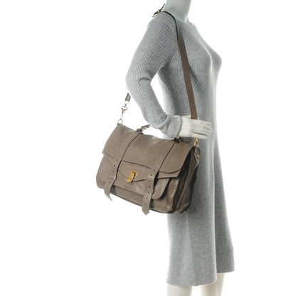 Proenza Schouler Lambskin Large PS1 Satchel Smoke 2 of 7