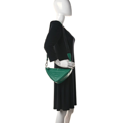 Prada Grace Lux Triangle Shoulder Bag Mango 2 of 12