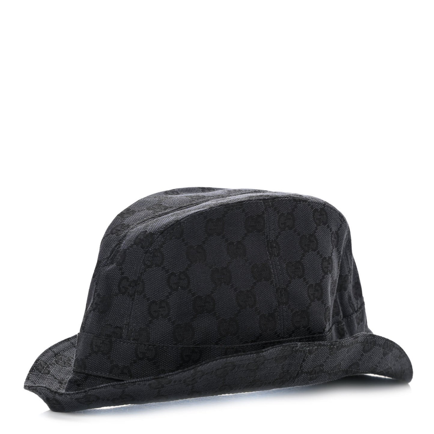 GG Monogram Bucket Hat S Black