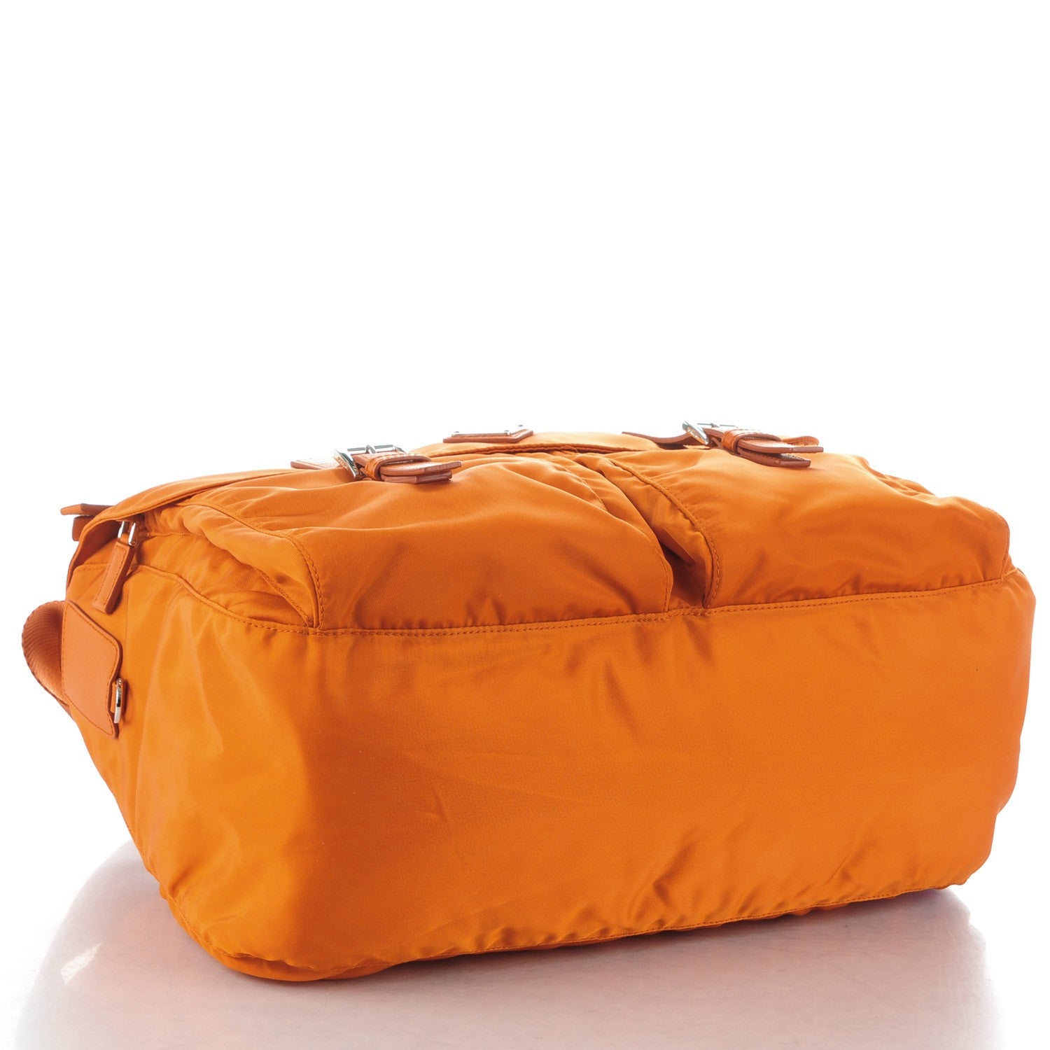 Prada Nylon Vela Messenger Bag Papaya 4 of 8