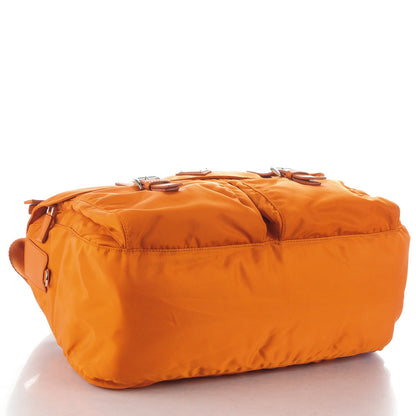 Prada Nylon Vela Messenger Bag Papaya 4 of 8