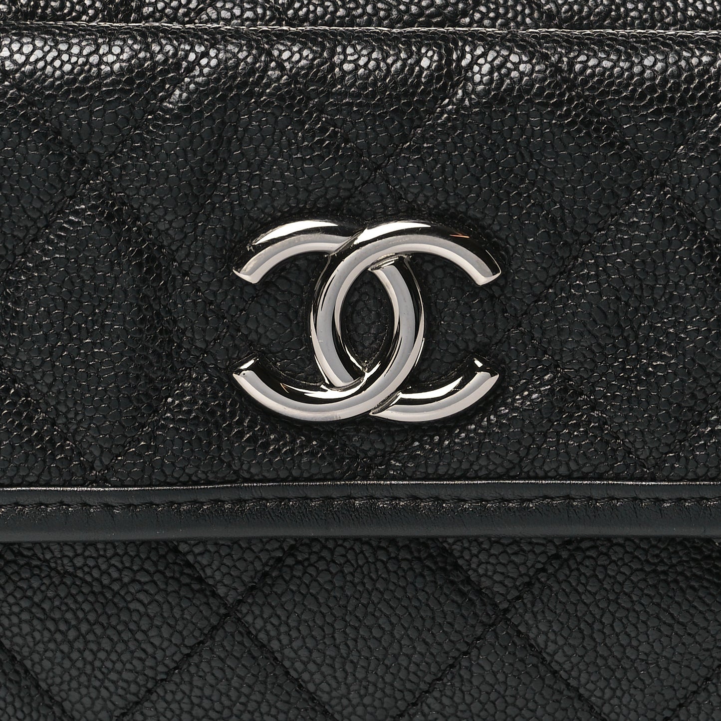Caviar Quilted French Riviera Hobo Black