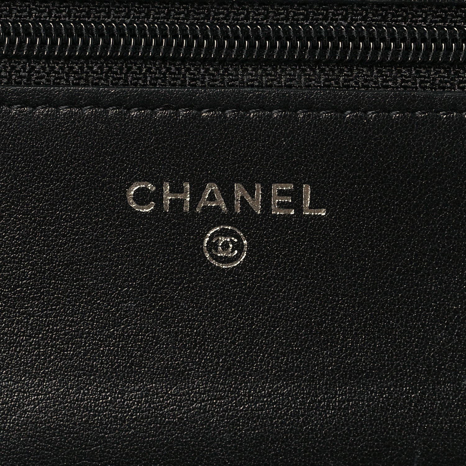Chanel Vinyl Lipstick Wallet On Chain WOC Black 6 of 9