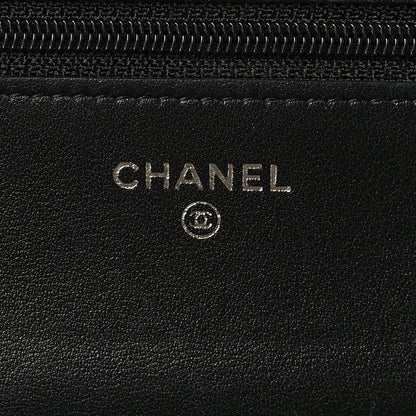 Chanel Vinyl Lipstick Wallet On Chain WOC Black 6 of 9