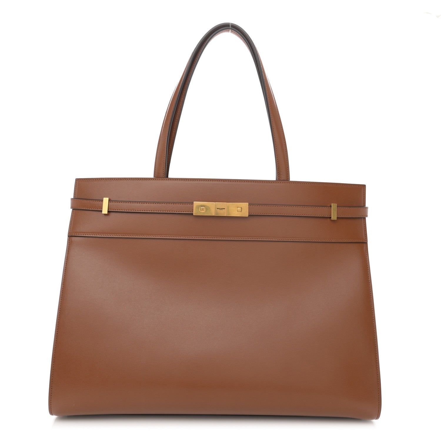 Saint Laurent Calfskin Medium Manhattan Shopper Tote Brick 1 of 10