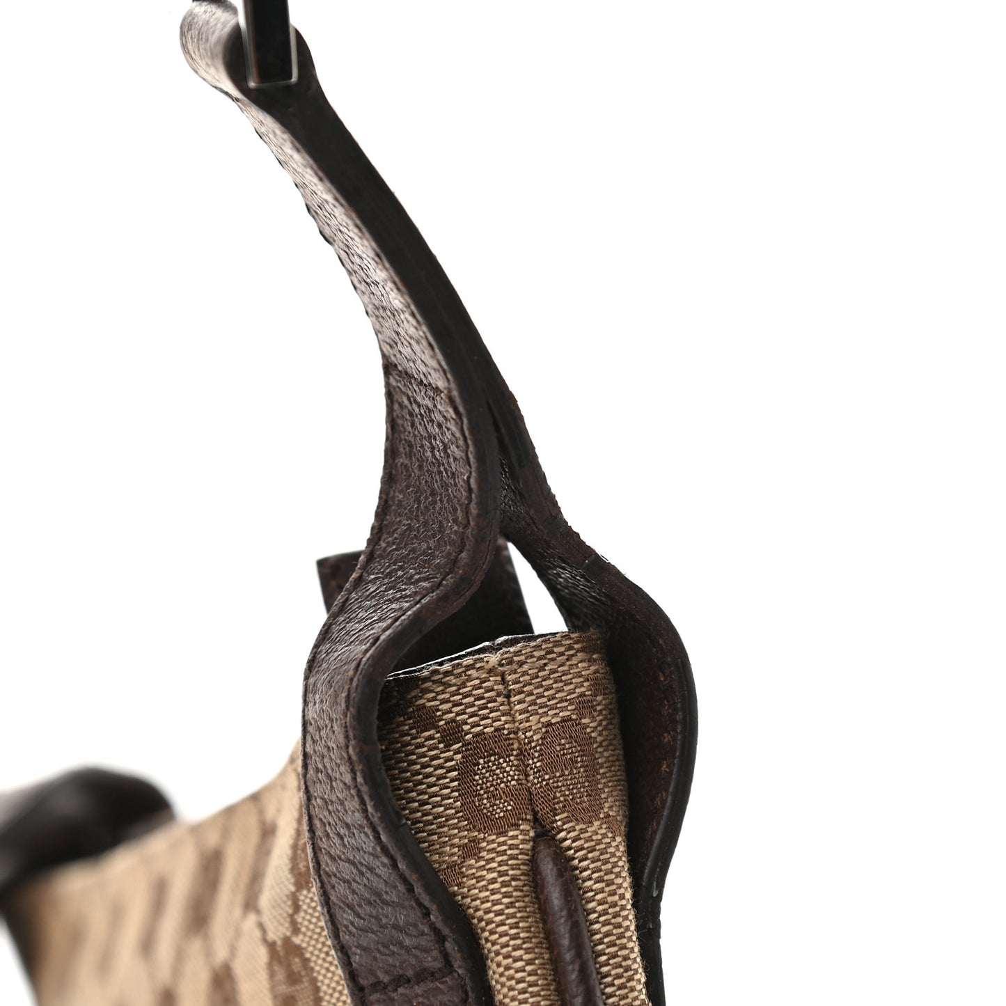 Monogram Flat Messenger Bag Dark Brown