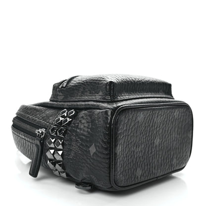 MCM Visetos Side Stud X-Mini Stark Bebe Boo Backpack Black 4 of 12