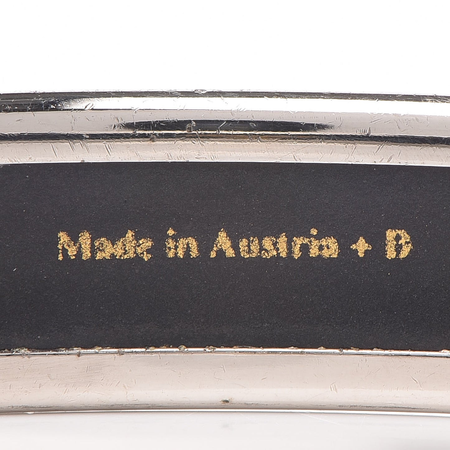 Enamel Printed Narrow Caleche Bracelet 65 Bleu