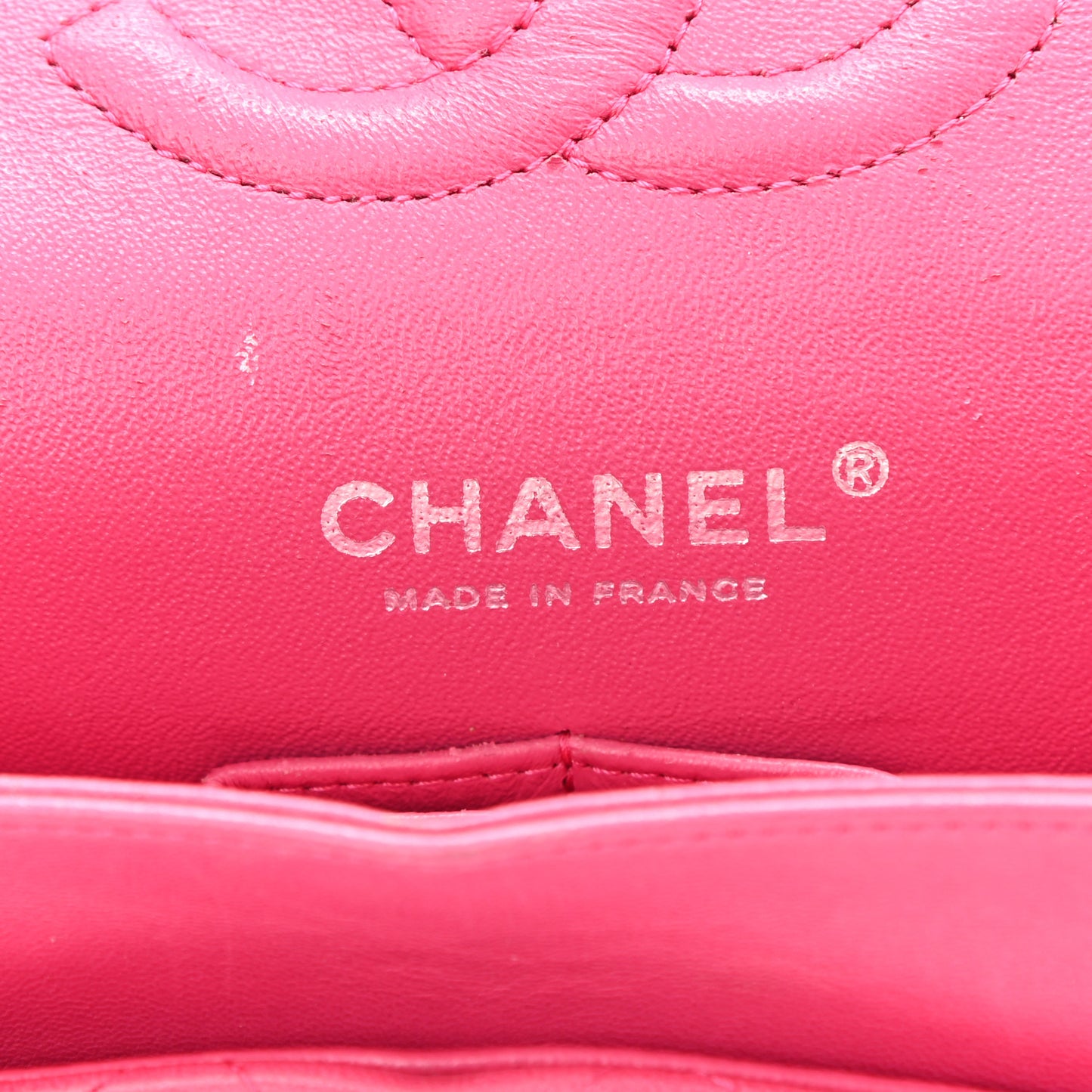 Lambskin Quilted Medium Double Flap Pink