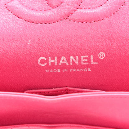 Chanel Lambskin Quilted Medium Double Flap Pink 8 of 17