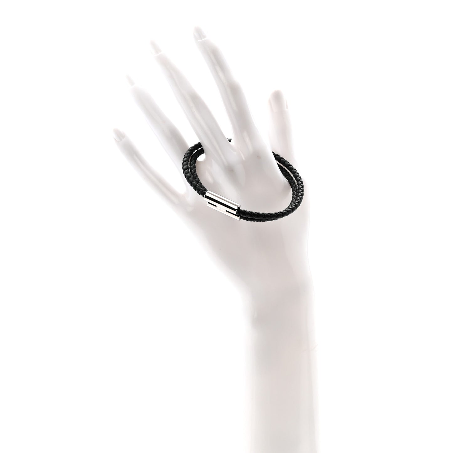 Swift Double Wrap Cord Tournis Tresse Bracelet Black