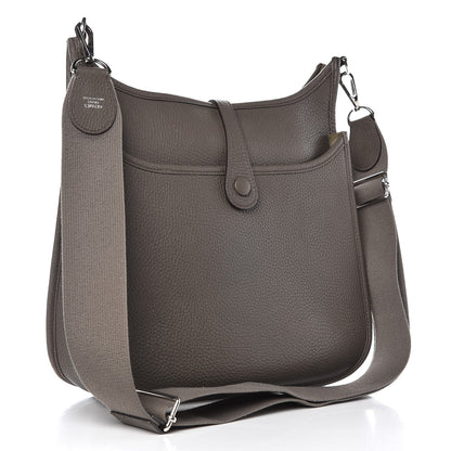 Hermes Taurillon Clemence Evelyne III PM Etain 3 of 10