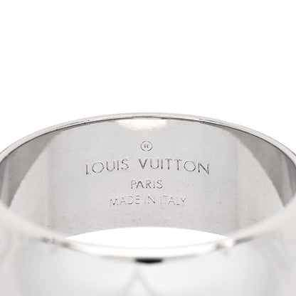 Louis Vuitton Zamac Palladium Monogram Ring M Silver 4 of 5