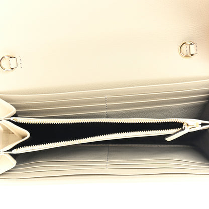 Gucci Roxy Calfskin Blondie Continental Chain Wallet Mystic White 5 of 11