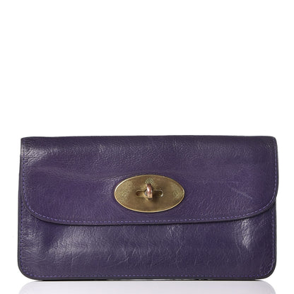 Mulberry Grainy Calfskin Bayswater Wallet Grape 1 of 11