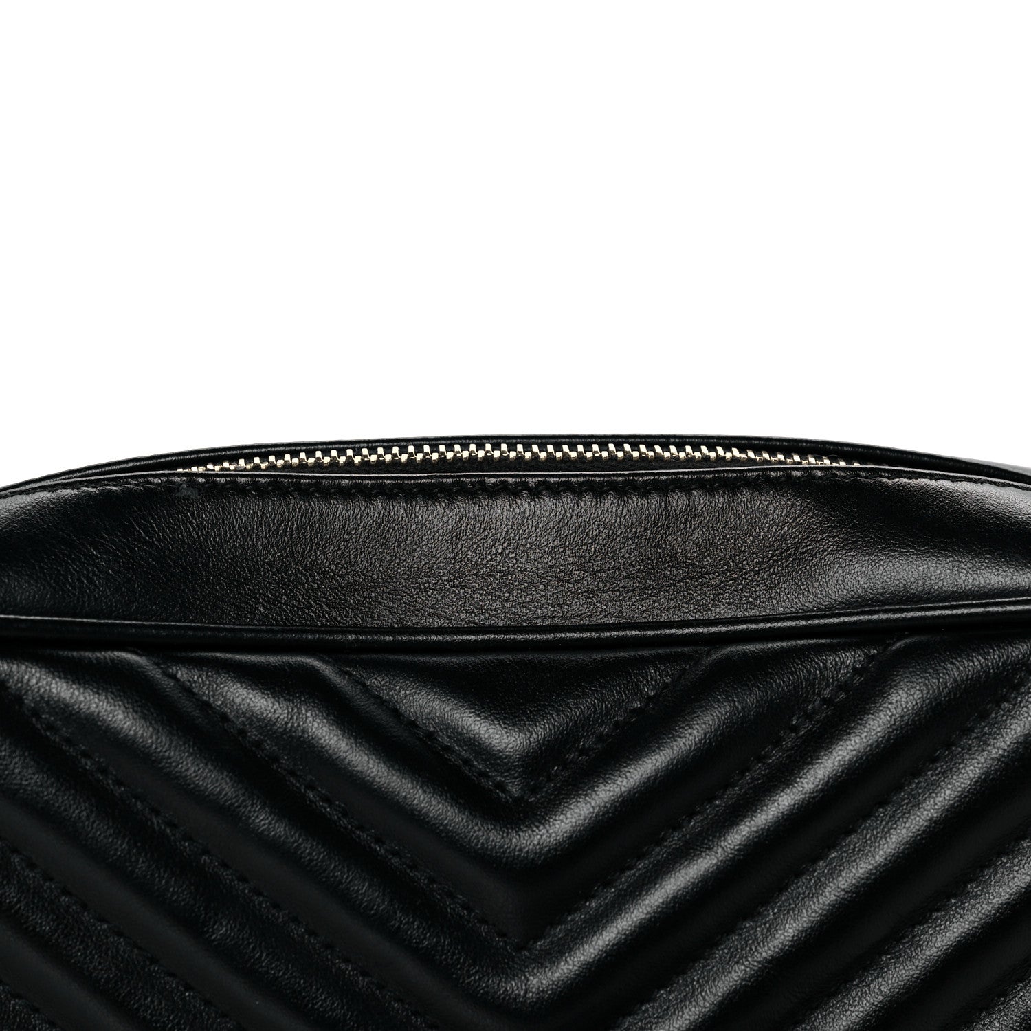 Saint Laurent Calfskin Matelasse Monogram Lou Camera Bag Black 20 of 21