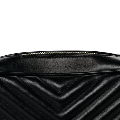 Saint Laurent Calfskin Matelasse Monogram Lou Camera Bag Black 20 of 21