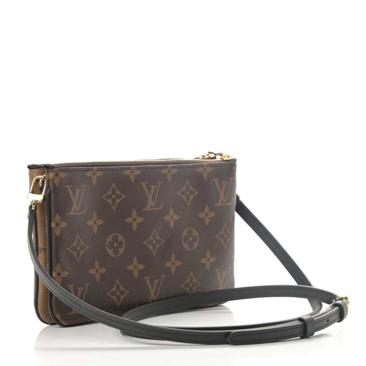 Reverse Monogram Giant Double Zip Pochette