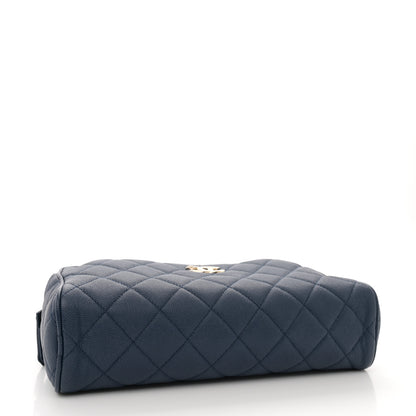 Chanel Caviar Quilted Large In & Out Camera Case Navy 5 of 12