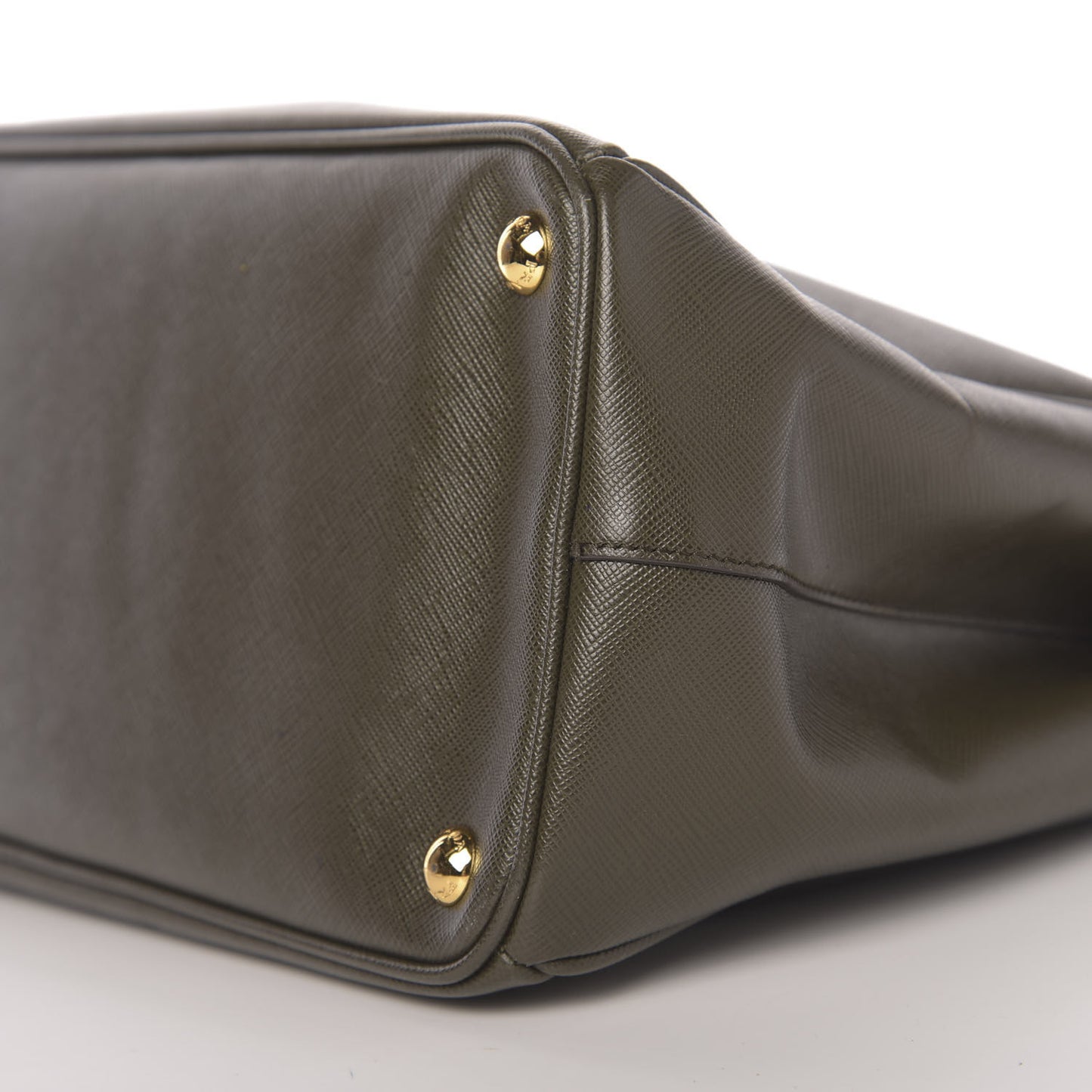 Saffiano Lux Medium Galleria Double Zip Tote Militare