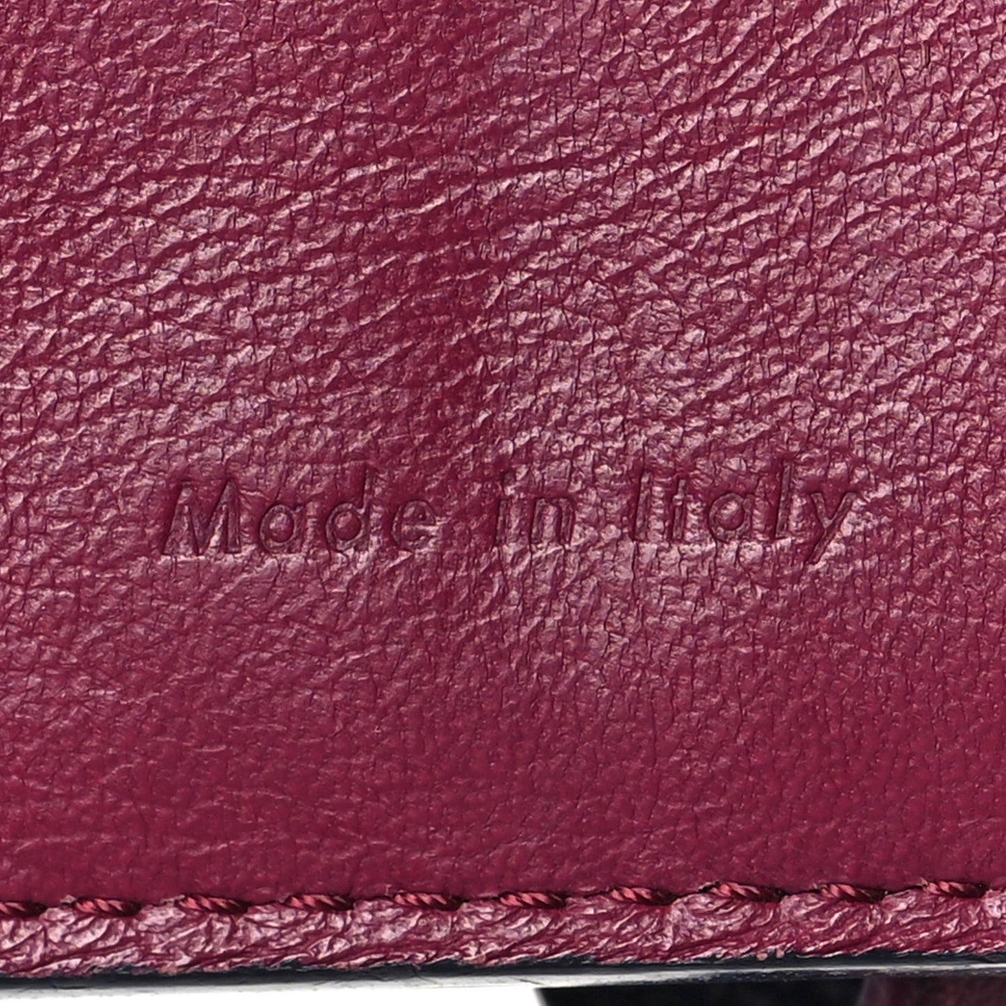 Grained Calfskin Medium Multifunction Strap Wallet Steel Blue