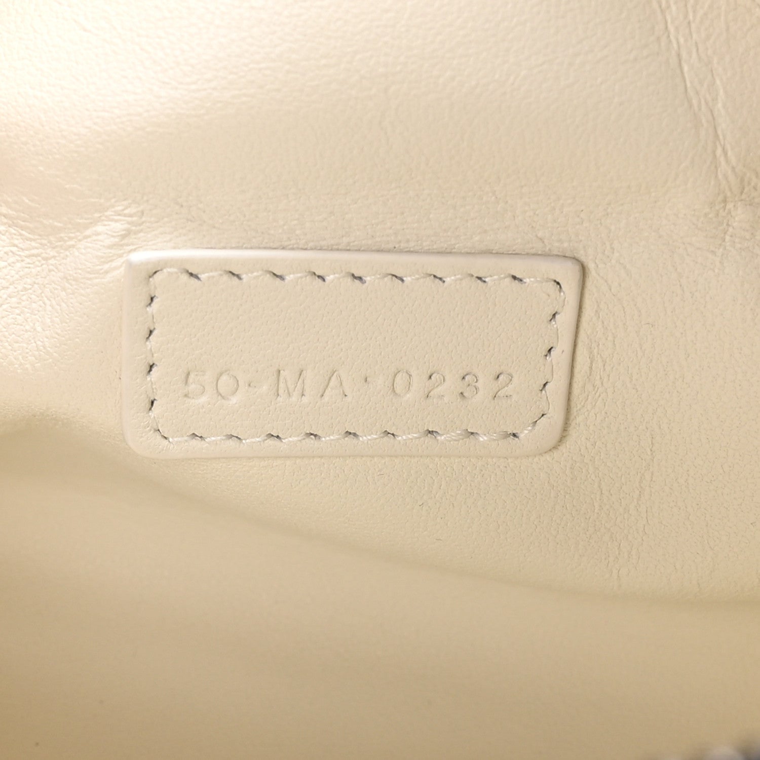 Christian Dior Calfskin Macrocannage Medium Diortravel Nomad Pouch Off White 7 of 12