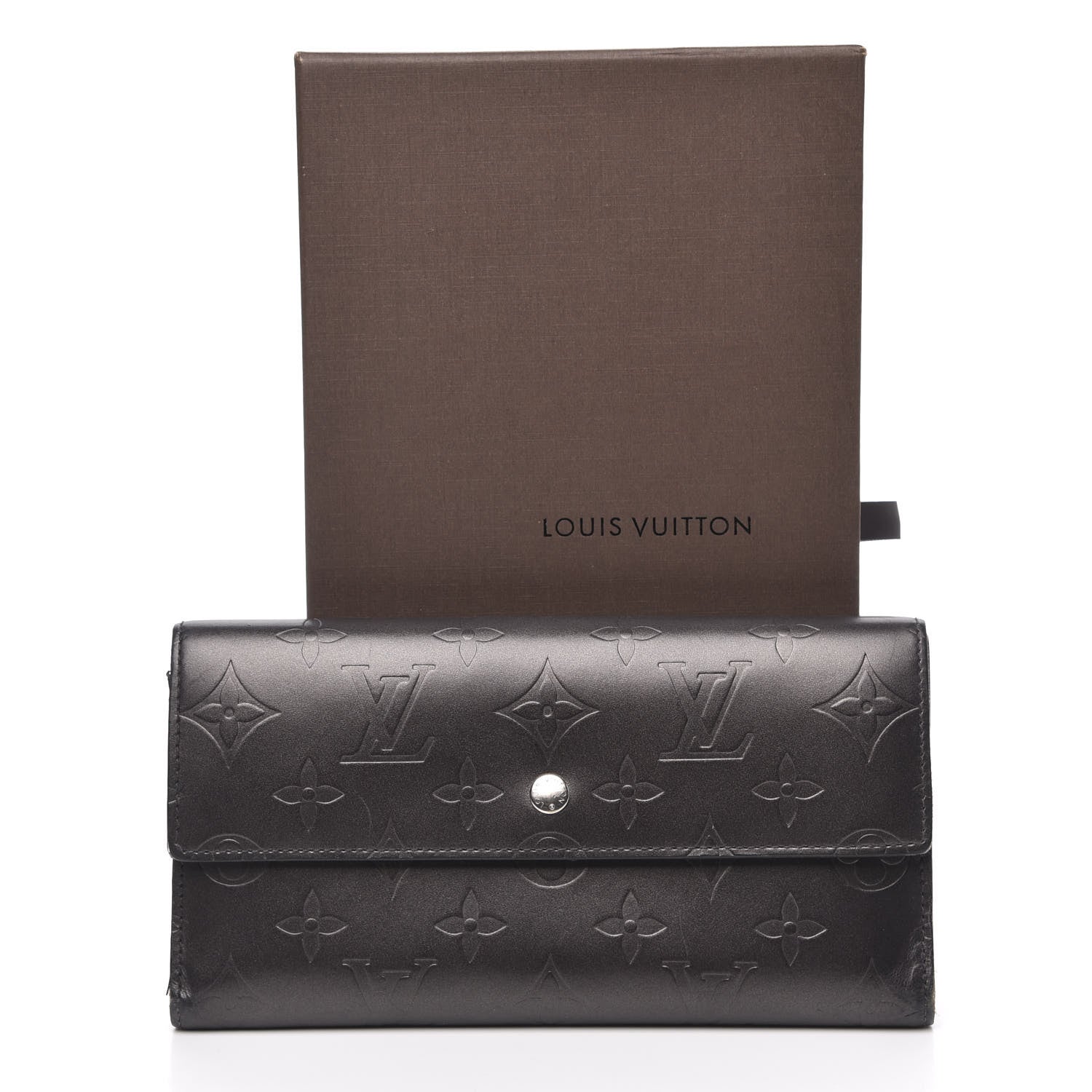 Louis Vuitton Mat Monogram Porte Tresor International Black 12 of 12