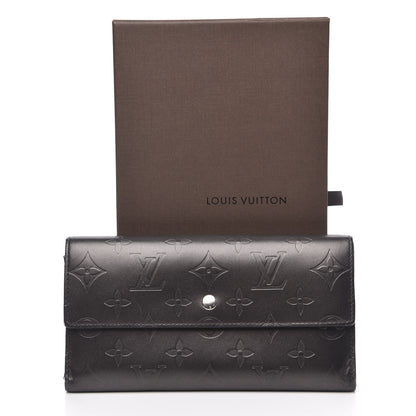 Louis Vuitton Mat Monogram Porte Tresor International Black 12 of 12