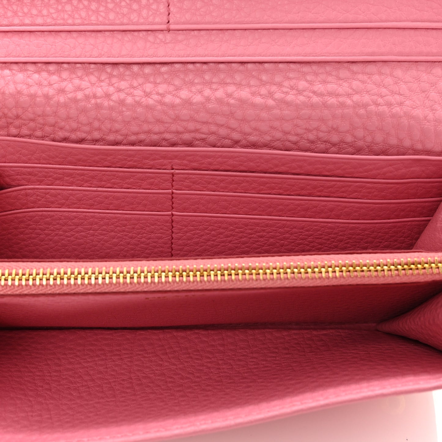 Vitello Phenix Continental Flap Wallet Begonia