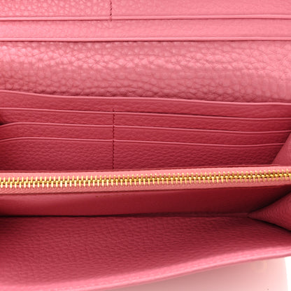 Prada Vitello Phenix Continental Flap Wallet Begonia 7 of 8