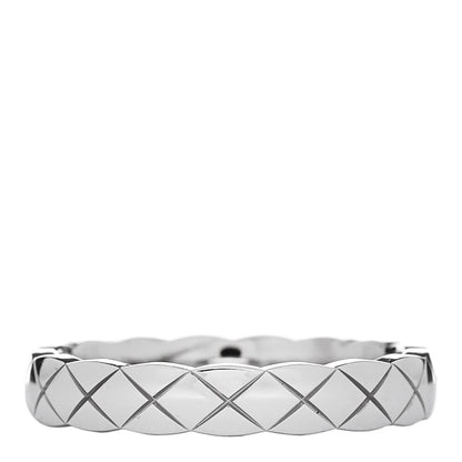 Chanel 18K White Gold Mini Coco Crush Ring 49 4.75 3 of 5