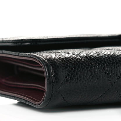 Chanel Caviar Quilted Medium Flap Wallet Black 7 of 12