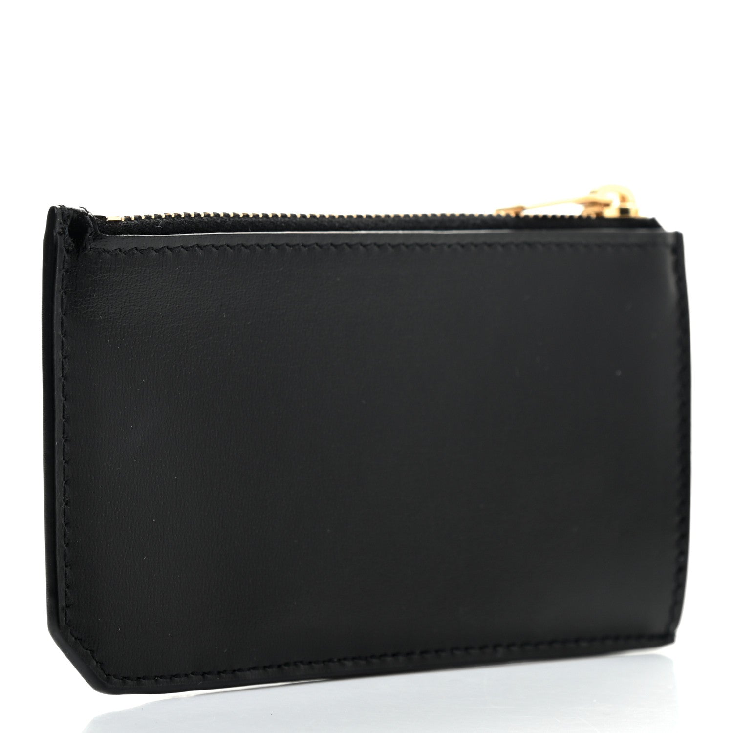 Saint Laurent Calfskin 5 Fragments Zip Pouch Card Holder Black 3 of 7
