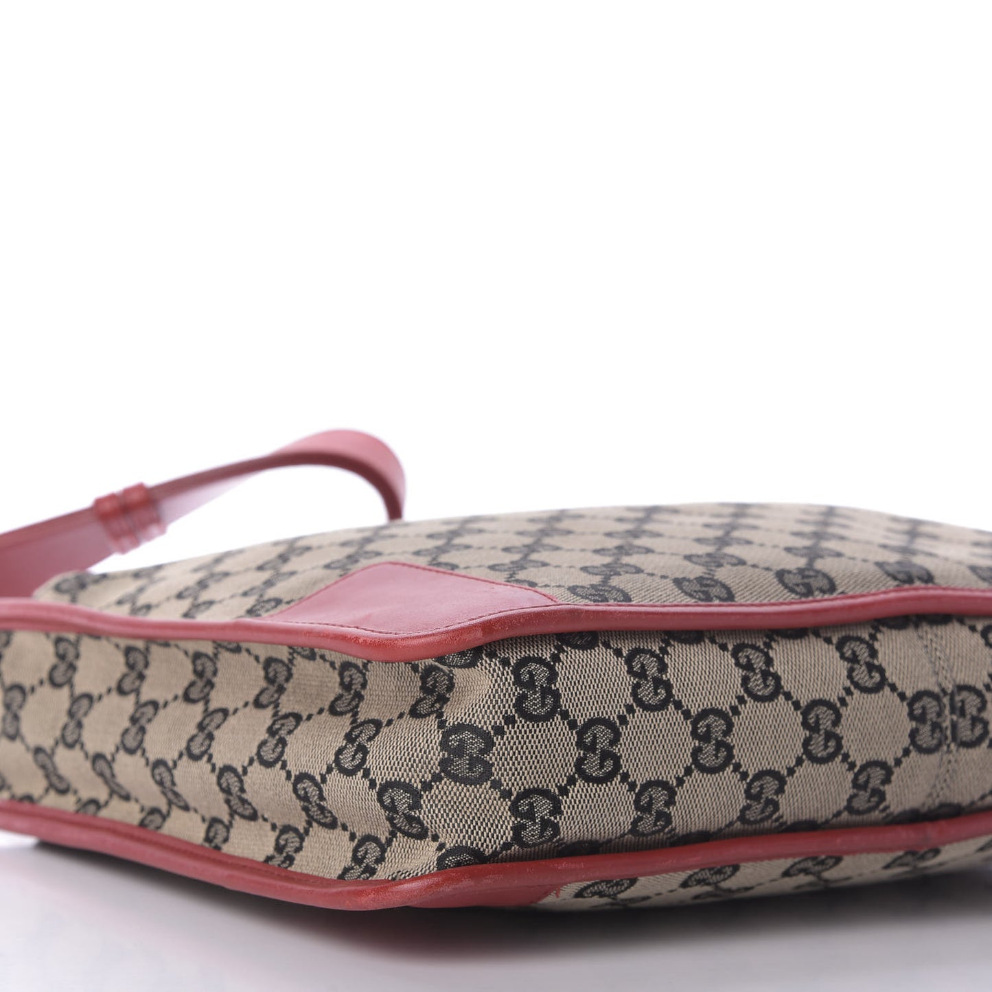 Monogram Shoulder Bag Black Red