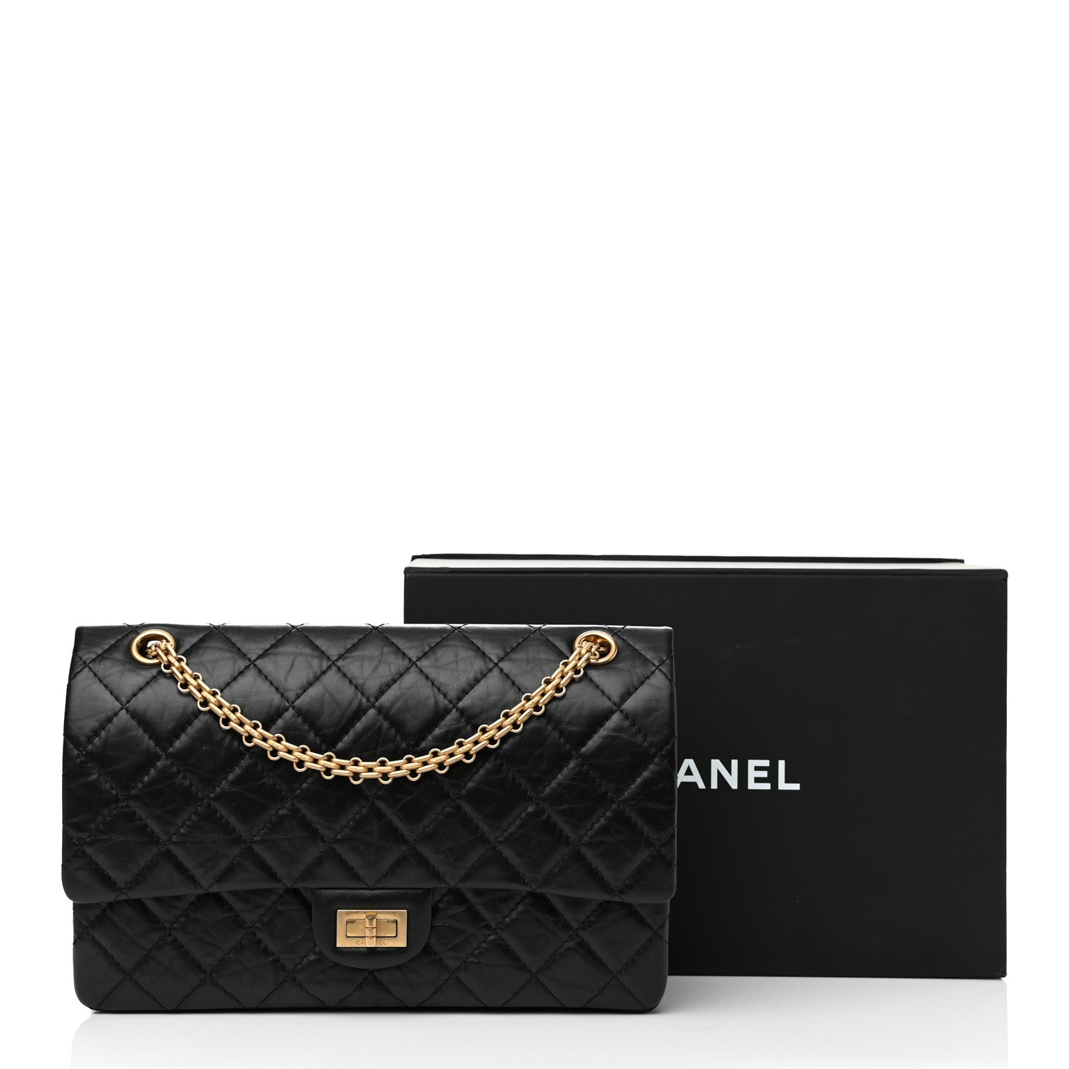 Chanel Aged Calfskin Quilted 2.55 Reissue 226 Flap Black 13 of 13