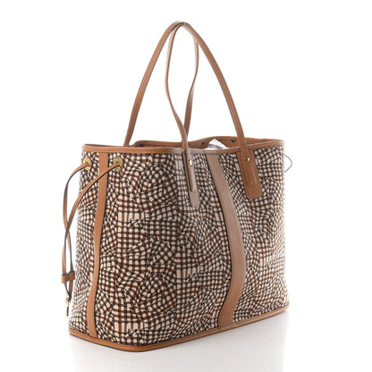 MCM Visetos Large Liz Reversible Shopper Tote Cognac 5 of 14